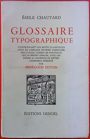 Seller image for Glossaire Typographique for sale by biblion2