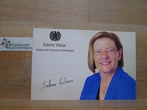 Bild des Verkufers fr Autogrammkarte Katherina Weiss Staatssekretrin zum Verkauf von Antiquariat im Kaiserviertel | Wimbauer Buchversand