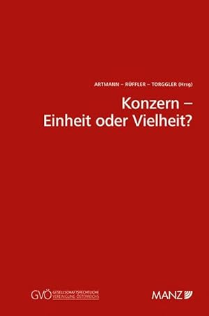 Immagine del venditore per Konzern - Einheit oder Vielheit? venduto da primatexxt Buchversand