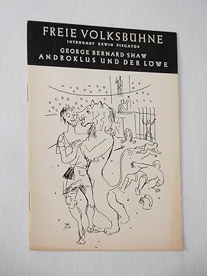 Seller image for Programmheft 2 Freie Volksbhne Berlin 1964/65. ANDROKLUS UND DER LWE von George Bernard Shaw. Insz.: Erwin Piscator, Bhnenbild/Kostme: Hein Heckroth. Mit Georg Thomalla (Androklus), Ingo Osterloh (Lwe), Edith Teichmann, Inge Langen, Evelyn Renziehausen, Jochen Brockmann, Gerd Seid, Friedrich Schoenfelder for sale by Fast alles Theater! Antiquariat fr die darstellenden Knste