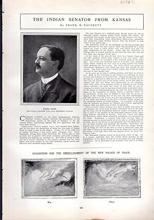 Seller image for ENGRAVING: "The Indian Senator from Kansas (Charles Curtis)".story & photo from Harper's Weekly, February 9, 1907 for sale by Dorley House Books, Inc.