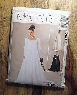 Seller image for McCALL'S SEWING PATTERN: #3053: McCALL'S ALICYN EXCLUSIVES: Renaissance Bridal Gown and Bridesmaids Dress: Size B: 8-10-12 for sale by 100POCKETS