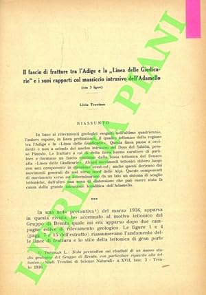 Bild des Verkufers fr Il fascio di fratture tra l'Adige e la ?Linea delle Giudicarie? e i suoi rapporti col massiccio intrusivo dell'Adamello. zum Verkauf von Libreria Piani