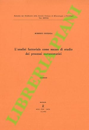 L'analisi fattoriale come mezzo di studio dei processi metasomatici.