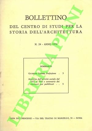 Bollettino del Centro di Studi per la Storia dell'Architettura,