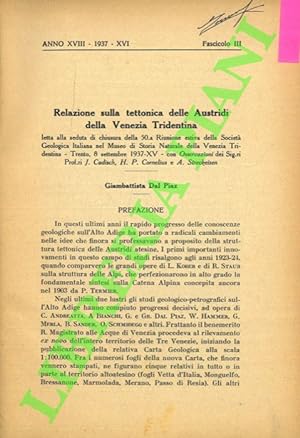 Relazione sulla tettonica delle Austridi della Venezia Tridentina. Osservazioni del Dott. H. P. C...