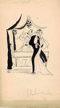 Après Minuit. An elegant couple dancing in a restaurant in Paris. Design for the cosmetics brand ...