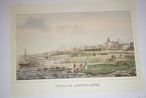 Image du vendeur pour Vista de Buenos-Ayres. Lithograph. mis en vente par Wittenborn Art Books