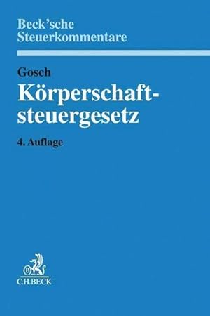 Immagine del venditore per Krperschaftsteuergesetz venduto da BuchWeltWeit Ludwig Meier e.K.