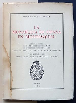 Immagine del venditore per La monarqua de Espaa en Montesquieu. venduto da Il Tuffatore