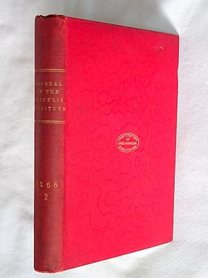 Journal of the Franklin Institute Third Series Vol LII. Whole No. Vol LXXXI, -July December 1866