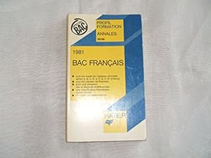 Imagen del vendedor de BAC FRANCAIS, 1981 a la venta por Gabis Bcherlager