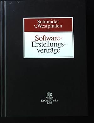 Bild des Verkufers fr Software-Erstellungsvertrge. zum Verkauf von books4less (Versandantiquariat Petra Gros GmbH & Co. KG)
