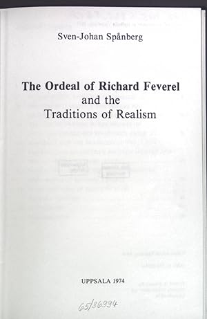 Imagen del vendedor de Ordeal of Richard Feverel" and the Traditions of Realism a la venta por books4less (Versandantiquariat Petra Gros GmbH & Co. KG)