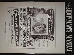 Seller image for Gun For a Coward Pressbook 1956 Fred MacMurray, Jeffrey Hunter for sale by AcornBooksNH