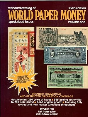 Bild des Verkufers fr Standard Catalog of World Paper Money: V. 1 zum Verkauf von Antiquariat Jterbook, Inh. H. Schulze