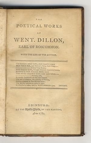 Seller image for The Poetical Works (.) Containing his Miscellanies, Prologues, Translations, Imitations, etc. etc. etc. With the Life of the Author. for sale by Libreria Oreste Gozzini snc