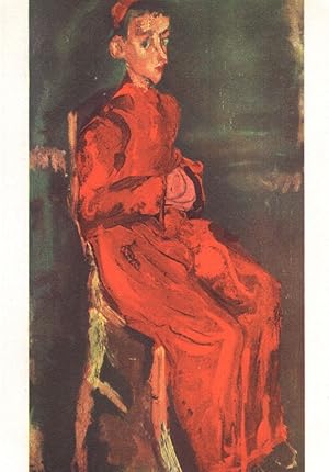 Image du vendeur pour Soutine Sitting Choir Boy Enfant De Choeur Assis Painting Postcard mis en vente par Postcard Finder