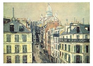 Image du vendeur pour Maurice Utrillo Montmartre La Rue Chappe Painting Postcard mis en vente par Postcard Finder