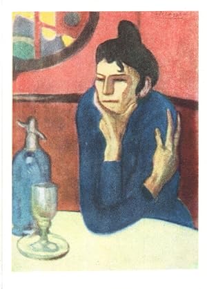 Picasso Absinthe Rare Moscow Museum Painting Postcard