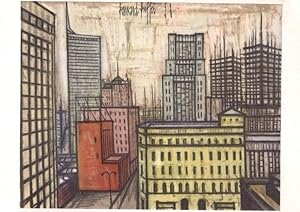 Bernard Buffet Dallas 1958 Painting Postcard