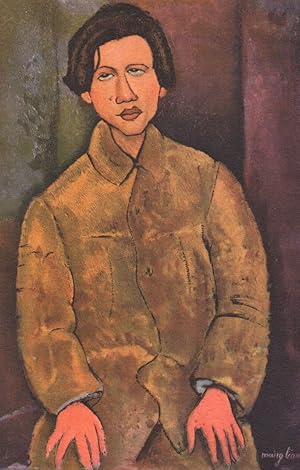 Image du vendeur pour Modigliani Portrait Of Soutine Painting Postcard mis en vente par Postcard Finder