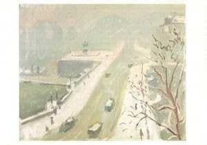 Image du vendeur pour Marquet Pont Neuf With Snow Sous Le Neige Old Painting Postcard mis en vente par Postcard Finder