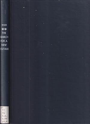 Bild des Verkufers fr The Search for a New Voltaire: Studies in Voltaire Based Upon Material Deposited At the American Philosophical Society (Transactions of the American Philosophical Society. New Series - Volume 48, Part 4) zum Verkauf von Jonathan Grobe Books