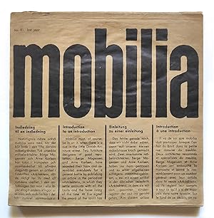 Mobilia no. 81 april 1962 Scandinavian periodical for applied art, furniture
