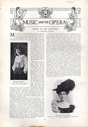 Seller image for PRINT: "Music By Mr. Frederick S. Converse".story & illustrations from Harper's Weekly, February 16, 1907 for sale by Dorley House Books, Inc.