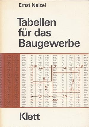 Tabellen für das Baugewerbe.