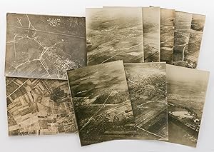 A collection of ten aerial photographs taken during the First World War