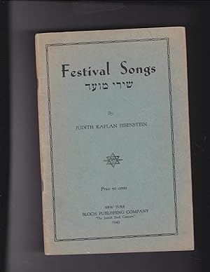 Seller image for Festival Songs Shirey Mo'ed for sale by Meir Turner