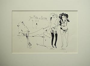 Zwei Mädchen aus Germany. Lithographie.