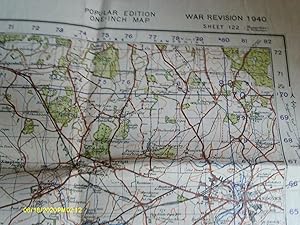 Salisbury and Bulford One Inch to a Mile 1940 War Revision Map