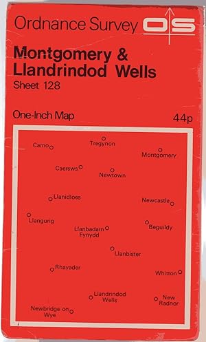 Ordnance Survey Sheet 128 Montgomery & Llandrindod Wells