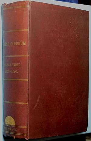 Image du vendeur pour Subject Index of the Modern Works Added to the Library of the British Museum in the years 1901-1905 mis en vente par Duck Cottage Books