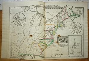 Original Map - "Seventh Map or Map of 1776." A Series of Maps to Willard's History of the United ...