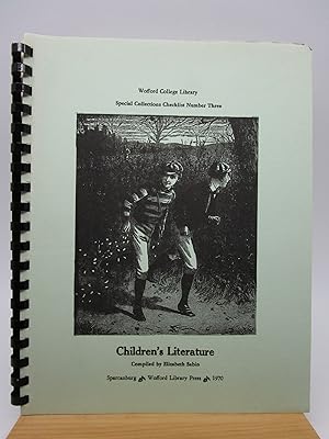 Wofford College Library Special Collections Checklist Number Three : Children's Literature
