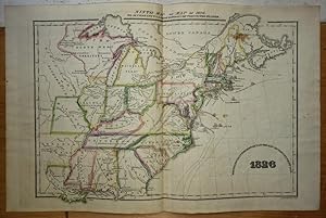 Original Map - "Ninth Map or Map of 1826." A Series of Maps to Willard's History of the United St...