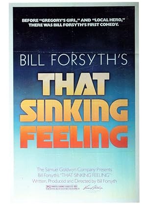 Bill Forsyth That Sinking Feeling Film Advertising Theatre Postcard