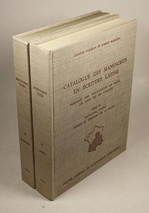 Seller image for Catalogue des manuscrits en criture latine. Portant des indications de date, de lieu ou de copiste. Tome VI [ 1 ] Texte, Tome VI [ 2 ] Planches. Bourgogne, Centre, Sud-Est et Sud-Ouest de la France. Notices tablies par Madleine Mabille, Monique-Ccile Garand, et Josette Metman. for sale by Antiquariat Gallus / Dr. P. Adelsberger