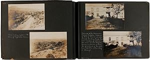 [ANNOTATED VERNACULAR PHOTOGRAPH ALBUM OF AN AUTOMOBILE TRIP THROUGH MEXICO AT THE TURN OF THE 20th...