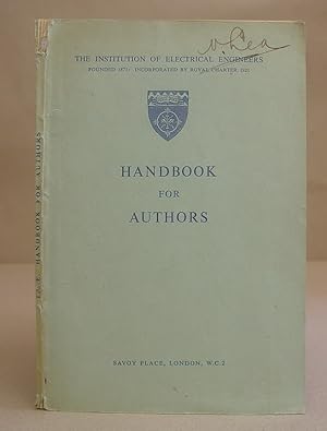 Bild des Verkufers fr Institution Of Electrical Engineers Handbook For Authors zum Verkauf von Eastleach Books