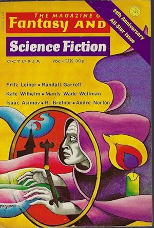 Imagen del vendedor de The Magazine of FANTASY AND SCIENCE FICTION (F&SF): October, Oct. 1973 a la venta por Books from the Crypt