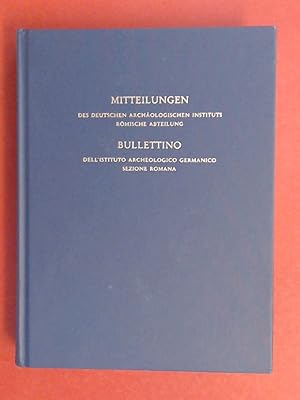 Mitteilungen des Deutschen Archäologischen Instituts - Römische Abteilung - Band 108, 2001. Bulle...