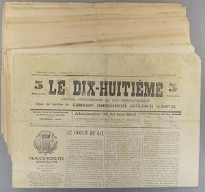 Le dix-huitième : journal hebdomadaire du XVIIIe arrondissement. Organe des quartiers de Clignanc...