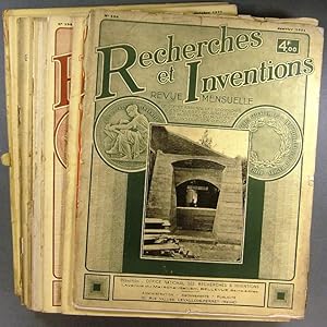 Recherches et inventions. Revue mensuelle. Année 1931 complète. 12 numéros. (196 à 207).
