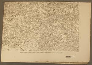 Carte de Cassini N° 72 : Région de La Réole - Marmande - Villeneuve d'Agen Carte en taille douce...