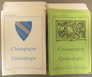 Champagne généalogie 1990 à 1998. 30 numéros du bulletin de liaison des centres généalogiques de ...